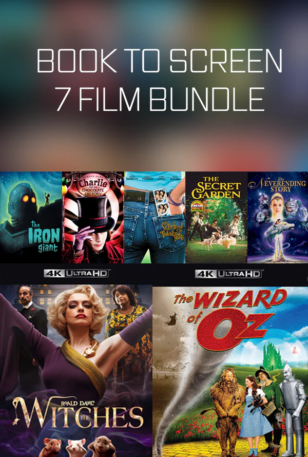 Book to Screen Kids: 7-Film Bundle VUDU 4K HD or iTunes 4K HD