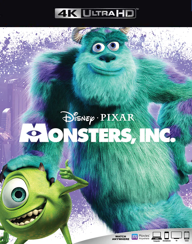 Monsters Inc MA 4K VUDU 4K FandangoNow 4K